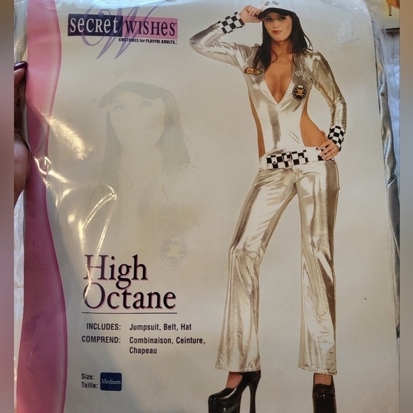 NWT Secret Wishes Costume pit crew women's med adult 3 pc - Picture 7 of 8